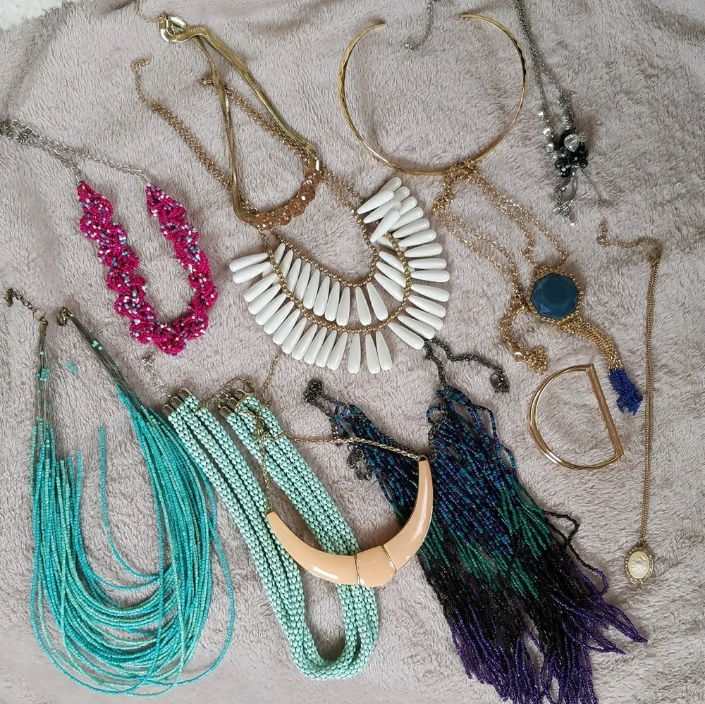 11 necklaces & bangle bundle